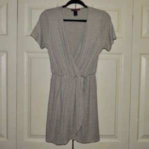 Ribbed Wrap Dress